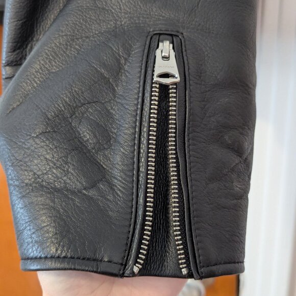 Mackage Xenia Cropped Leather Jacket (XL) - Picture 6 of 16